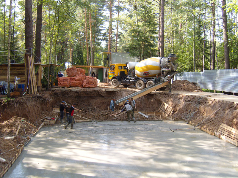 Основные этапы при строительстве фундамента дома